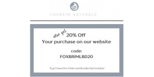 Foxbrim Naturals coupon code