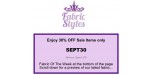 Fabric Styles coupon code