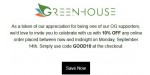 Green house discount code