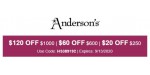 Anderson discount code