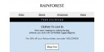 Rainforest discount code