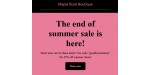 Maple Rose Boutique discount code