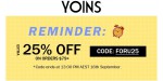 Yoins discount code