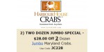 Harbour House Crabs discount code