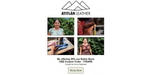 Atitlan Leather coupon code