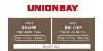 Unionbay discount code