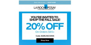 La Roche Posay coupon code