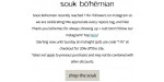 Souk Bohemian discount code