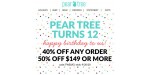 Pear Tree discount code