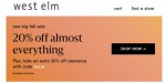 West Elm discount code