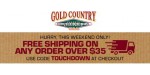 Gold Country discount code