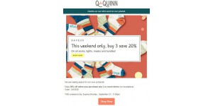 Q for Quinn coupon code