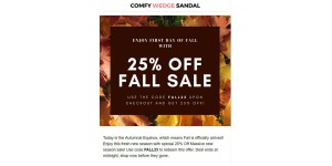 Comfy Wedge Sandal coupon code