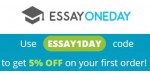 Essay One Day discount code