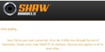 Shaw Barrels discount code