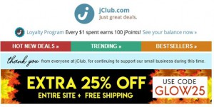 J Club coupon code