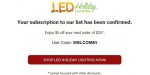 LED Holiday Lighting discount code
