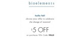 Bioelements discount code