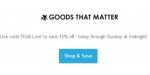 Goods That Matter discount code
