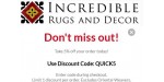 Incredible Rugs and Decor discount code