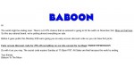 Baboon discount code