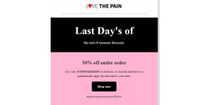 Love The Pain coupon code