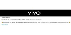 Vivo Hair Salon & Skin Clinic coupon code