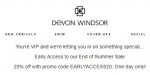 Devon Windsor discount code