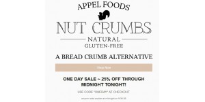 Nut Crumbs coupon code