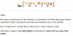 Prime Massage Chairs discount code