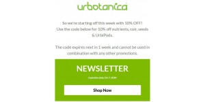 Urbotanica coupon code