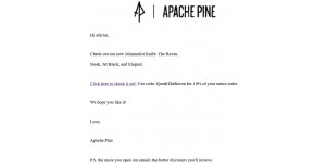 Apache Pine coupon code
