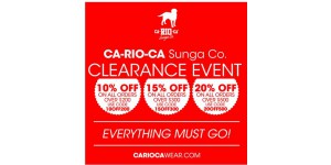 CA-RIO-CA Sunga  coupon code