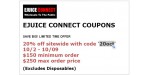 E Juice Connect discount code