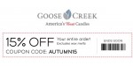 Goose Creek Candle discount code