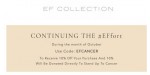 EF Collection discount code