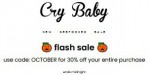 Cry Baby discount code
