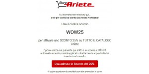 Ariete Store coupon code