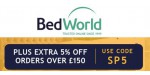 Bed World coupon code