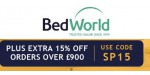Bed World discount code