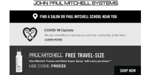 John Paul Mitchell Systems coupon code