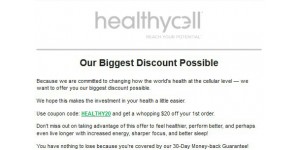 Healthycell coupon code