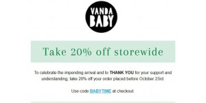 Vanda Baby coupon code