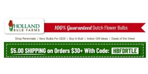 Holland Bulb Farms coupon code