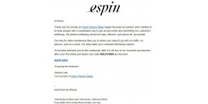Espin Electric Bikes coupon code