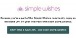 Simple Wishes discount code