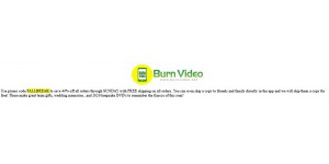 Burn Video coupon code