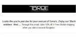 Toroe discount code
