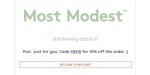 Most Modest coupon code