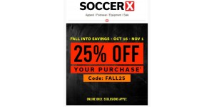 Soccer X coupon code